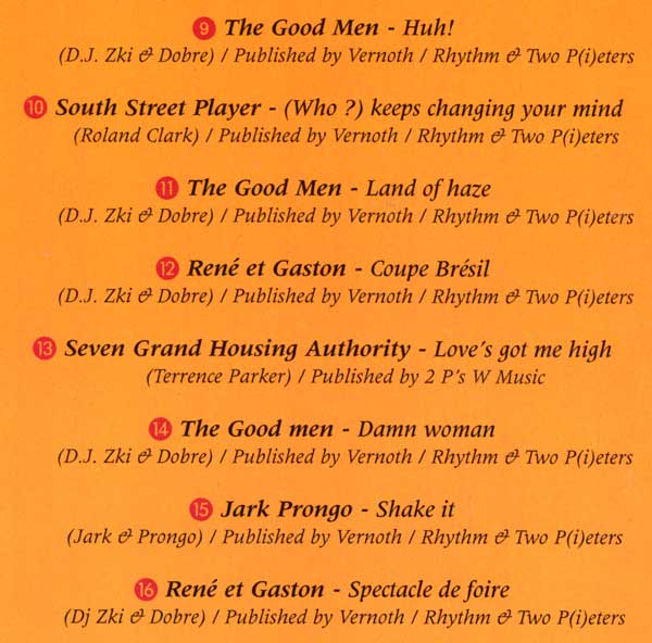 Various - Fresh Fruit Classics - Dutch CD - Credits