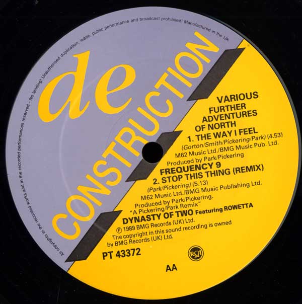 Various - Further Adventures of North - More Underground Dance - UK 12" Single - Side B