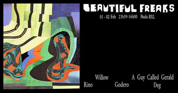 1 February: A Guy Called Gerald, Beautiful Freaks, Buda BXL, Brussels, Belgium